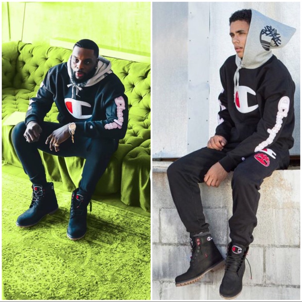 Champion X Timberland - Black Hoodie